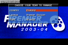 Premier Manager 2003-04 screenshot 4 for GameBoy Advance